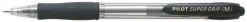 Bläckkulpenna PILOT Super Grip Svart, medium, 1.0mm, 12st