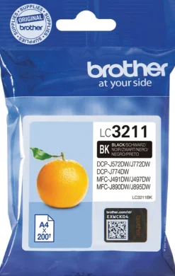 Bläckpatron BROTHER LC3211BK Svart