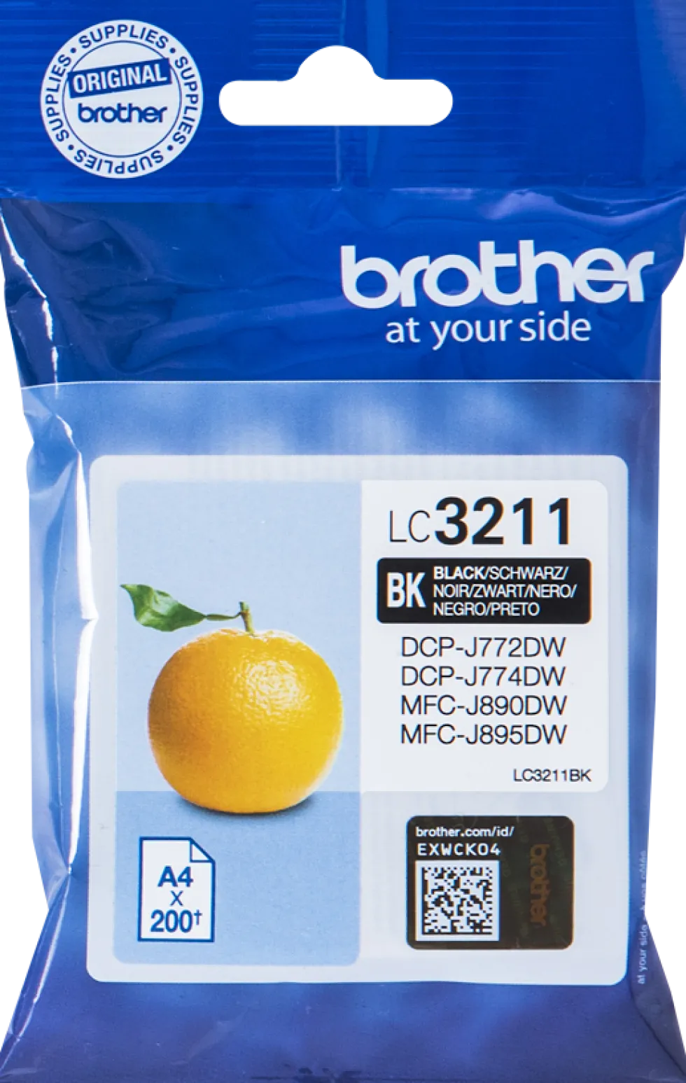 Bläckpatron BROTHER LC3211BK Svart