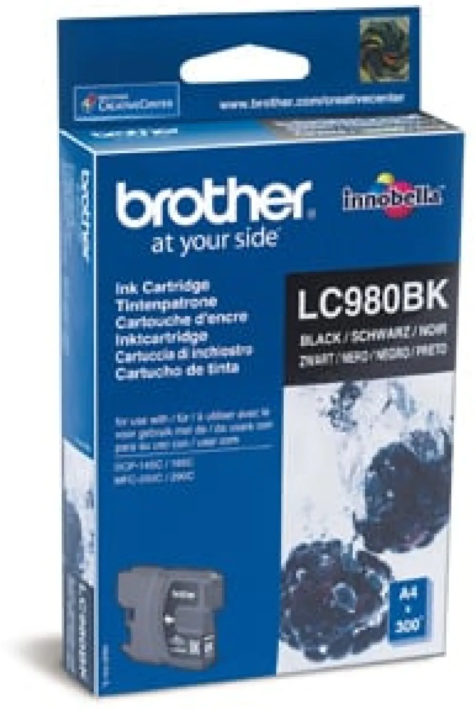 Bläckpatron BROTHER LC980BK svart