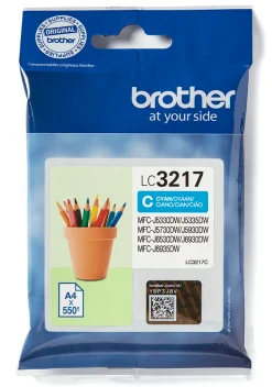 Bläckpatron BROTHER LC3217C Cyan