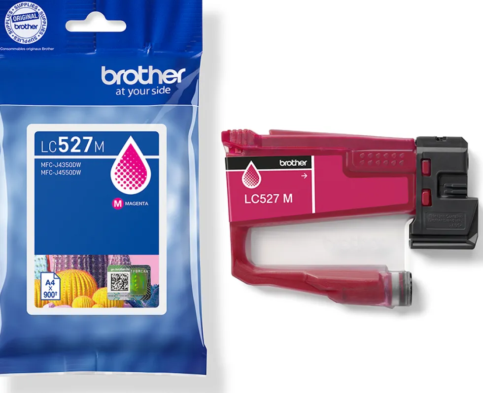 Bläckpatron BROTHER LC527M 0,9K magenta