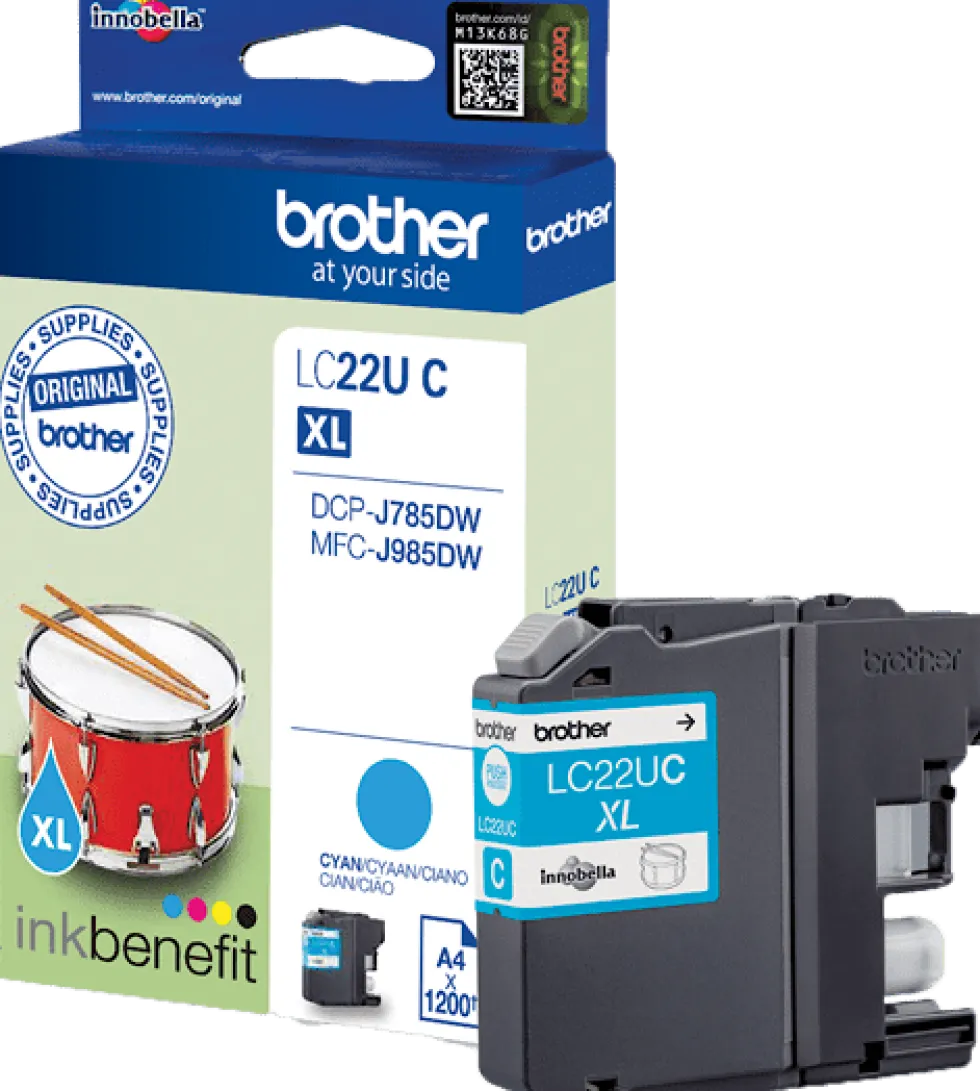 Bläckpatron BROTHER LC22UC Cyan