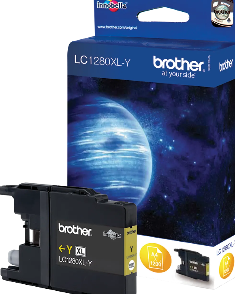 Bläckpatron BROTHER LC1280XLY gul