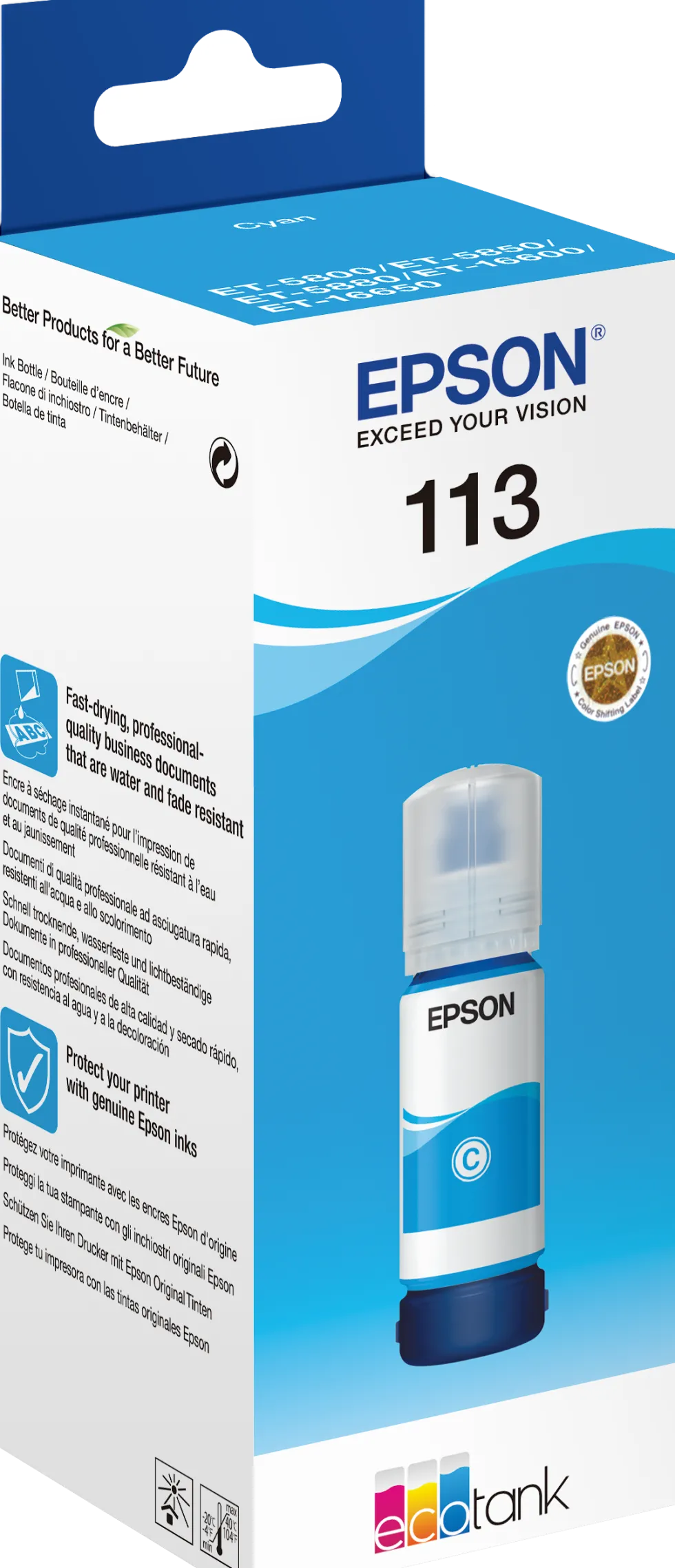 Bläckpatron EPSON 113 C13T06B240 6K cyan