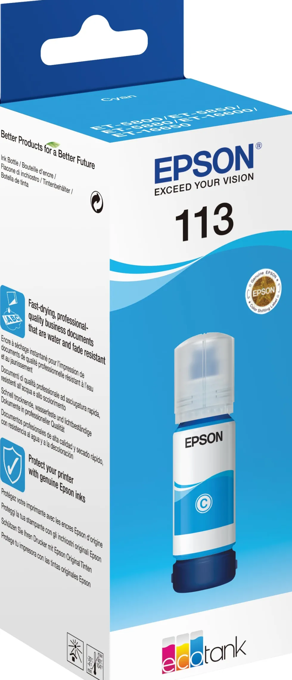 Bläckpatron EPSON 113 C13T06B240 6K cyan