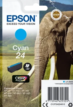 Bläckpatron EPSON C13T24224012 Cyan