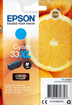 Bläckpatron EPSON C13T33624012 cyan