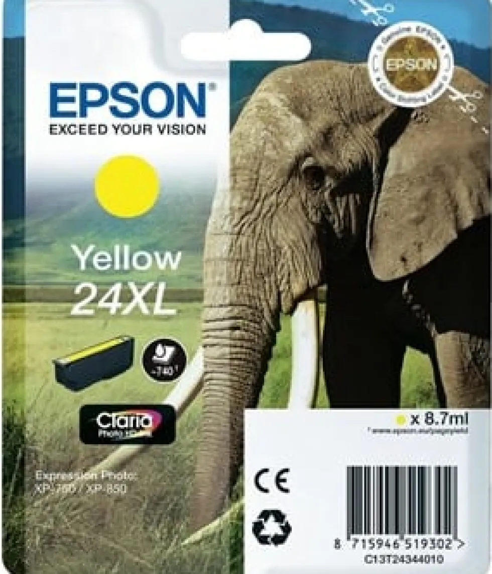 Bläckpatron EPSON C13T24344012 Gul