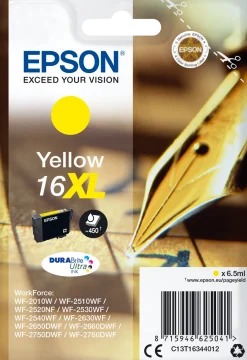 Bläckpatron EPSON C13T16344012 Gul