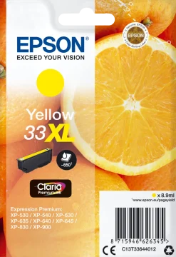 Bläckpatron EPSON C13T33644012 gul
