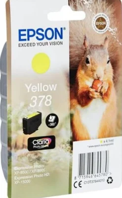 Bläckpatron EPSON C13T37844010 Gul