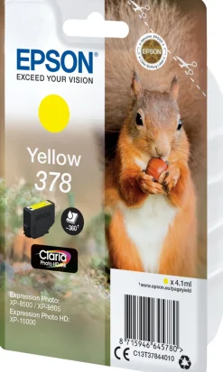 Bläckpatron EPSON C13T37844010 Gul