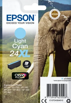 Bläckpatron EPSON C13T24354012 lju cyan