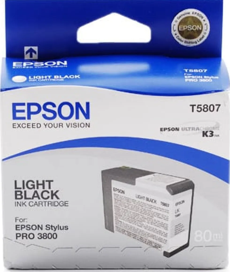 Bläckpatron EPSON C13T580700 ljussvart