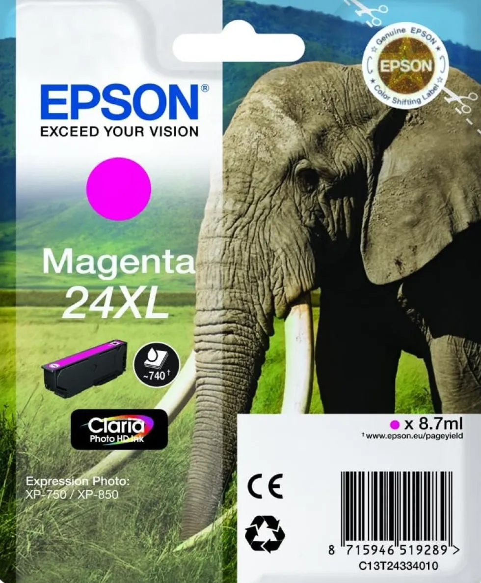 Bläckpatron EPSON C13T24334012 magenta