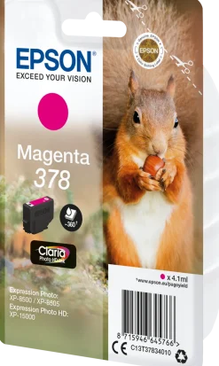 Bläckpatron EPSON C13T37834010 Magenta