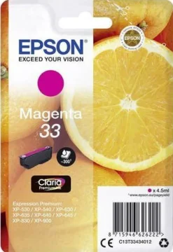 Bläckpatron EPSON C13T33434012 Magenta