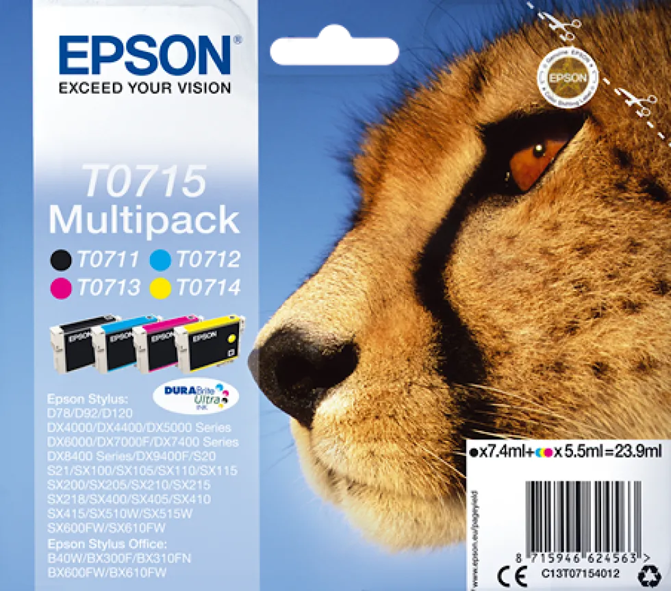 Bläckpatron EPSON C13T07154012 multipack