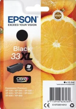 Bläckpatron EPSON C13T33514010 Svart