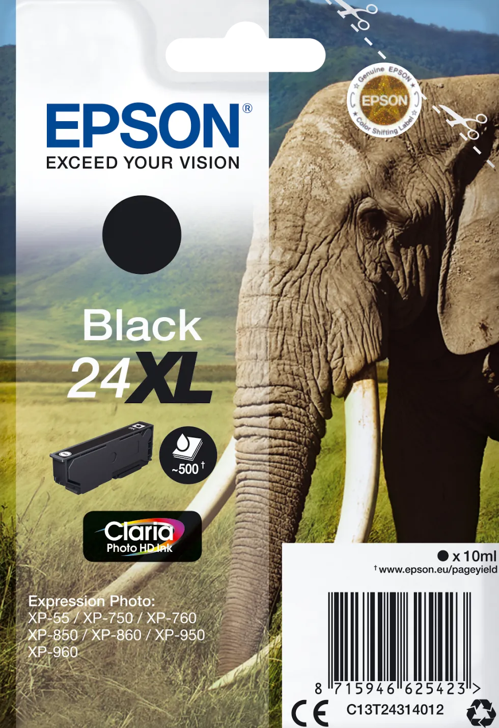 Bläckpatron EPSON C13T24314012 svart