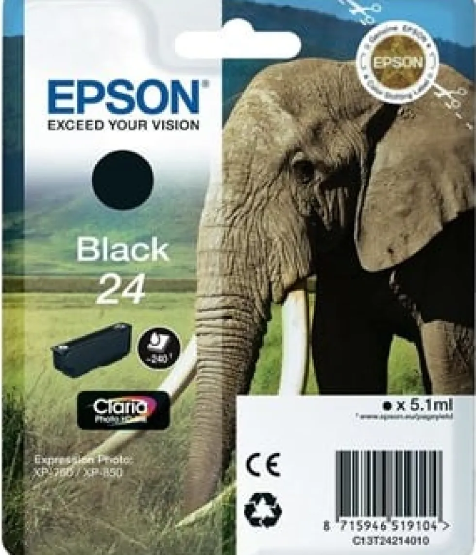 Bläckpatron EPSON C13T24214012 Svart
