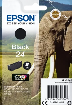 Bläckpatron EPSON C13T24214012 Svart