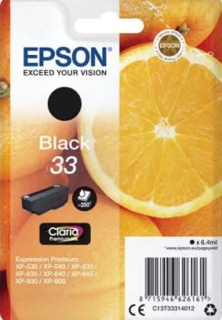 Bläckpatron EPSON C13T33314012 svart