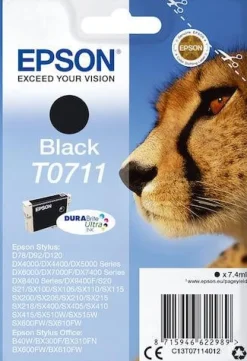 Bläckpatron EPSON C13T07114012 svart