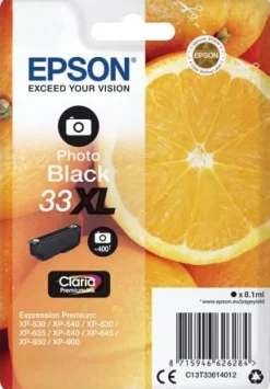 Bläckpatron EPSON C13T33614012 svart