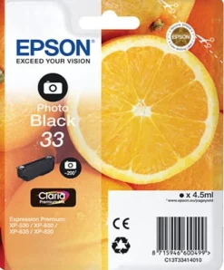 Bläckpatron EPSON C13T33414012 svart