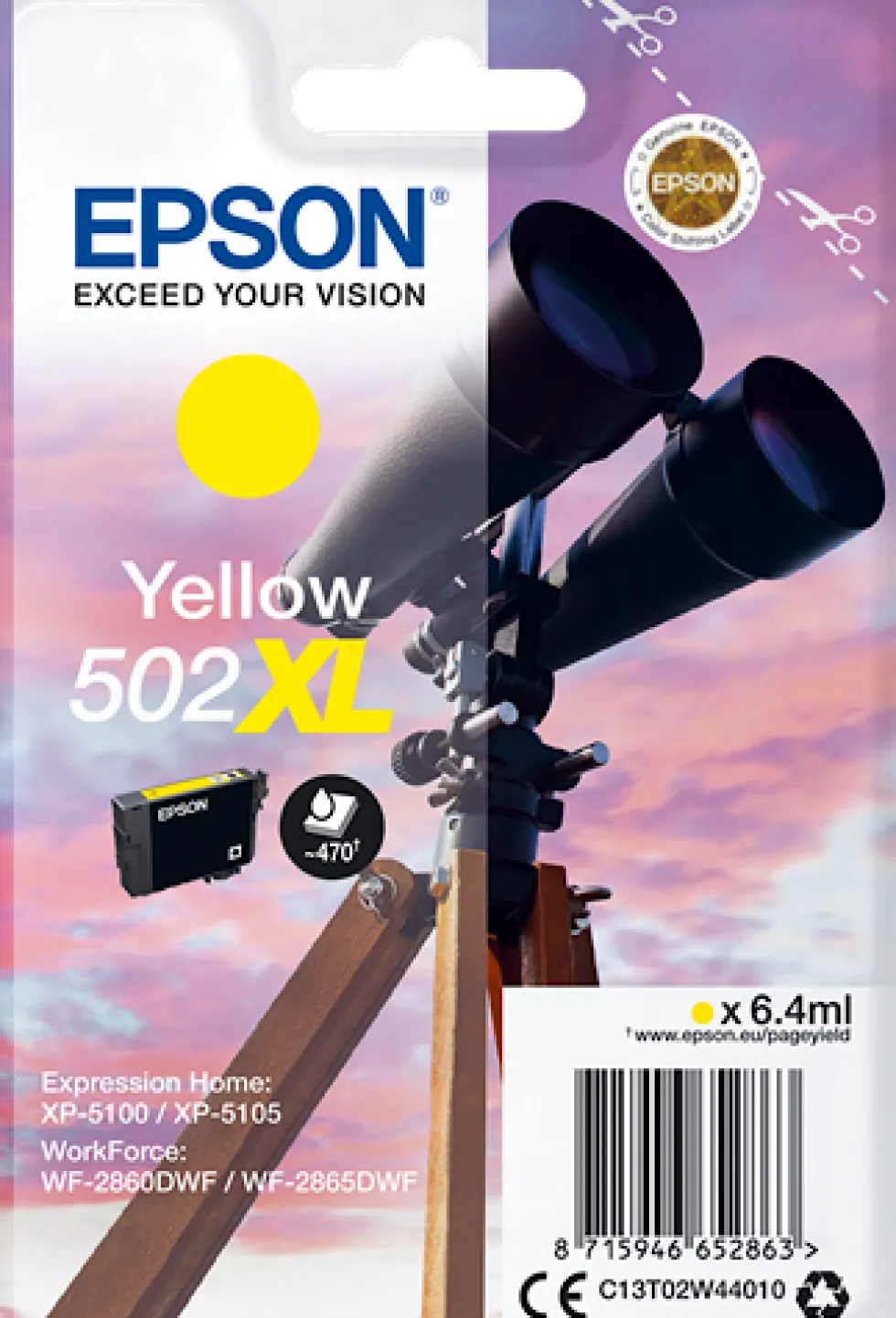 Bläckpatron EPSON C13T02W44010 T502XL Y
