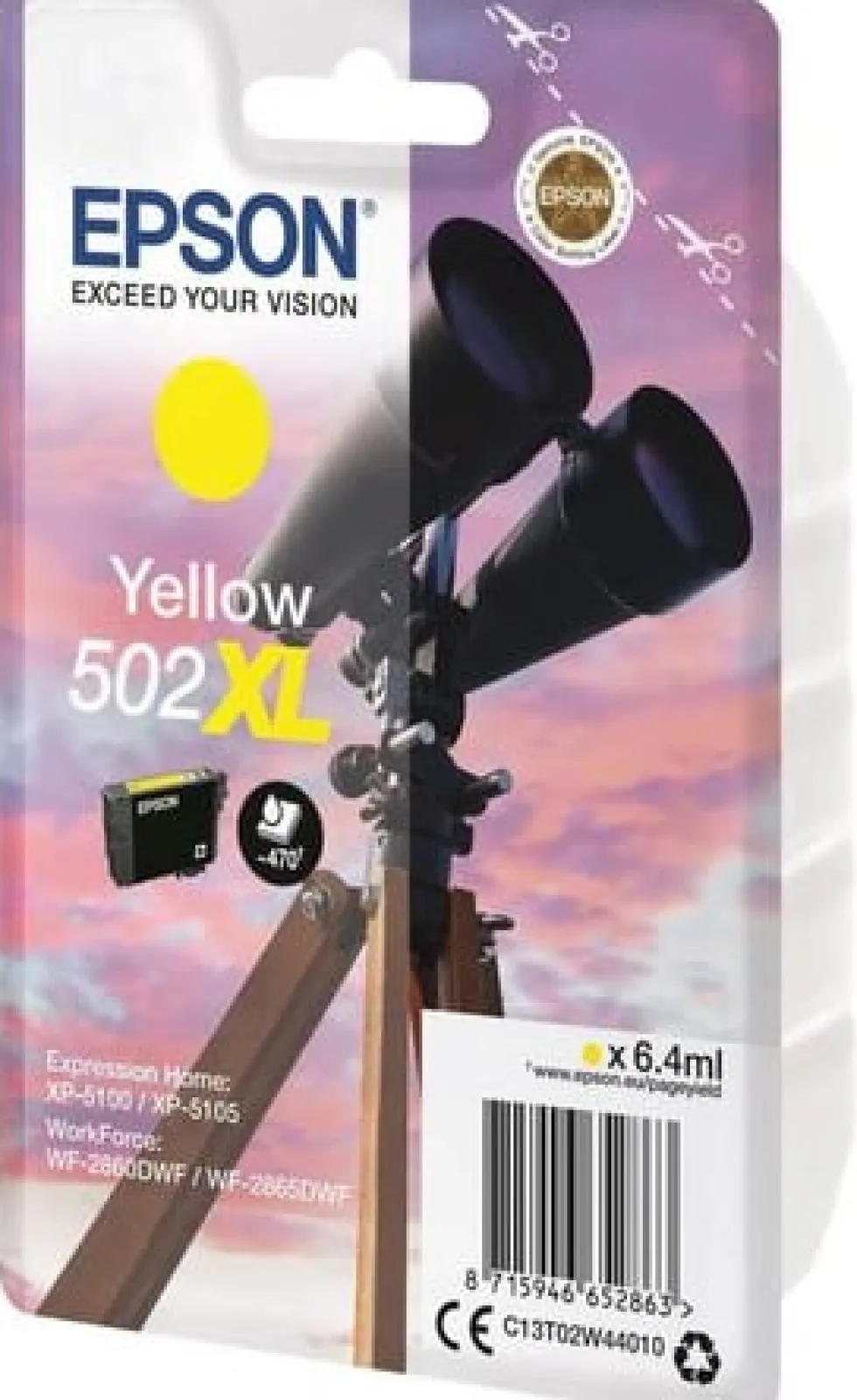 Bläckpatron EPSON C13T02W44010 T502XL Y