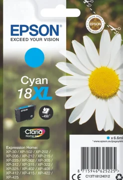 Bläckpatron EPSON C13T18124012 XL cyan