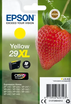 Bläckpatron EPSON C13T29944012 XL gul