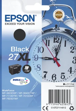 Bläckpatron EPSON C13T27114012 XL svart