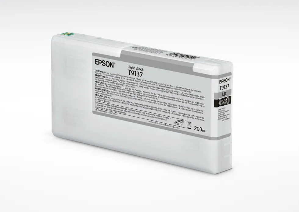 Bläckpatron EPSON T9137 Ljus Svart