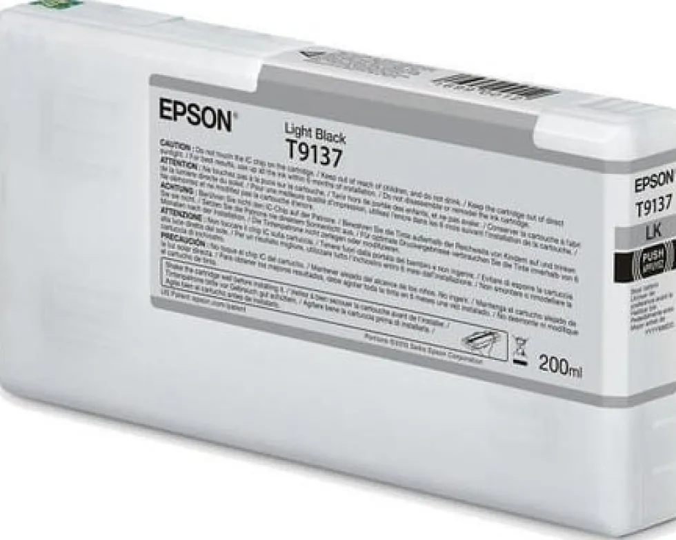Bläckpatron EPSON T9137 Ljus Svart