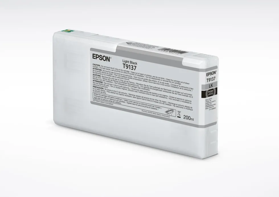 Bläckpatron EPSON T9137 Ljus Svart
