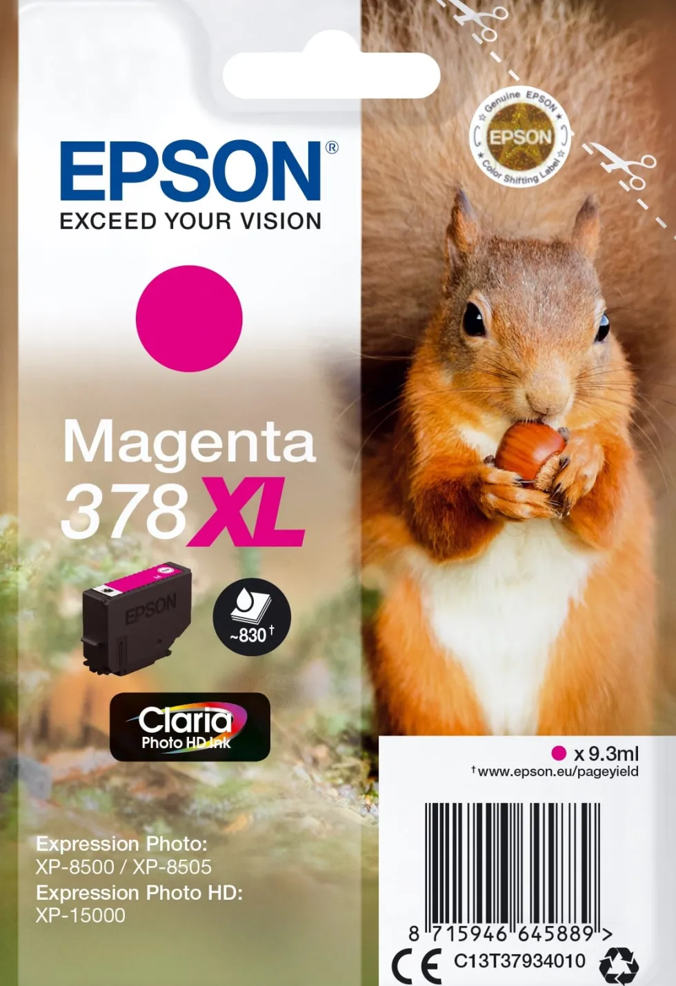 Bläckpatron EPSON T3788 XL Magenta