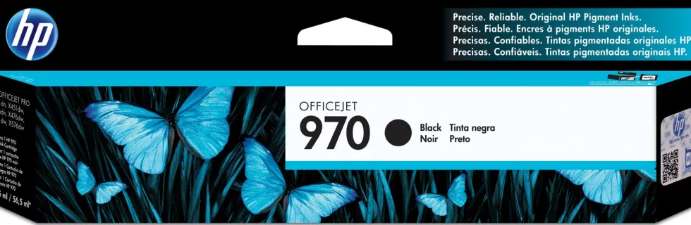 Bläckpatron HP CN621AE 970 svart