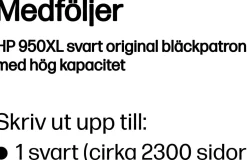 Bläckpatron HP CN045AE 950XL svart
