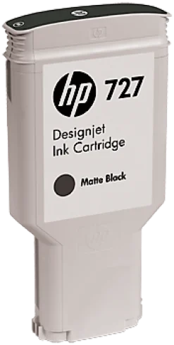 Bläckpatron HP C1Q12A 727 Mattsvart