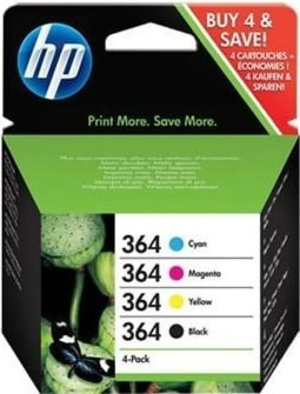 Bläckpatron HP N9J73AE 364 bk/cl 4/fp