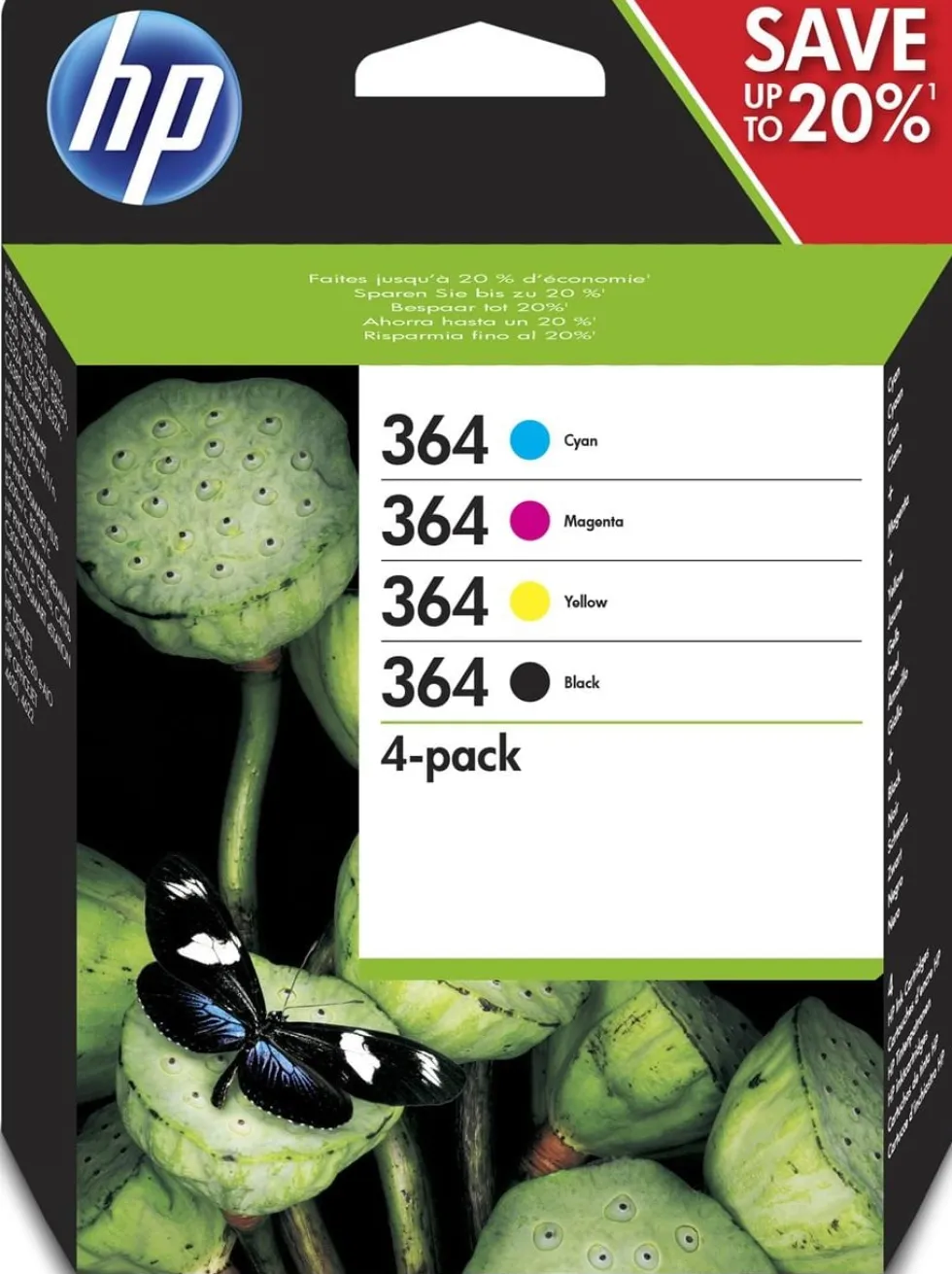 Bläckpatron HP N9J73AE 364 bk/cl 4/fp