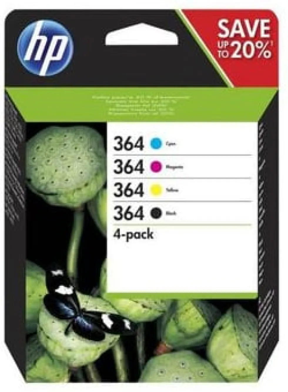 Bläckpatron HP N9J73AE 364 bk/cl 4/fp