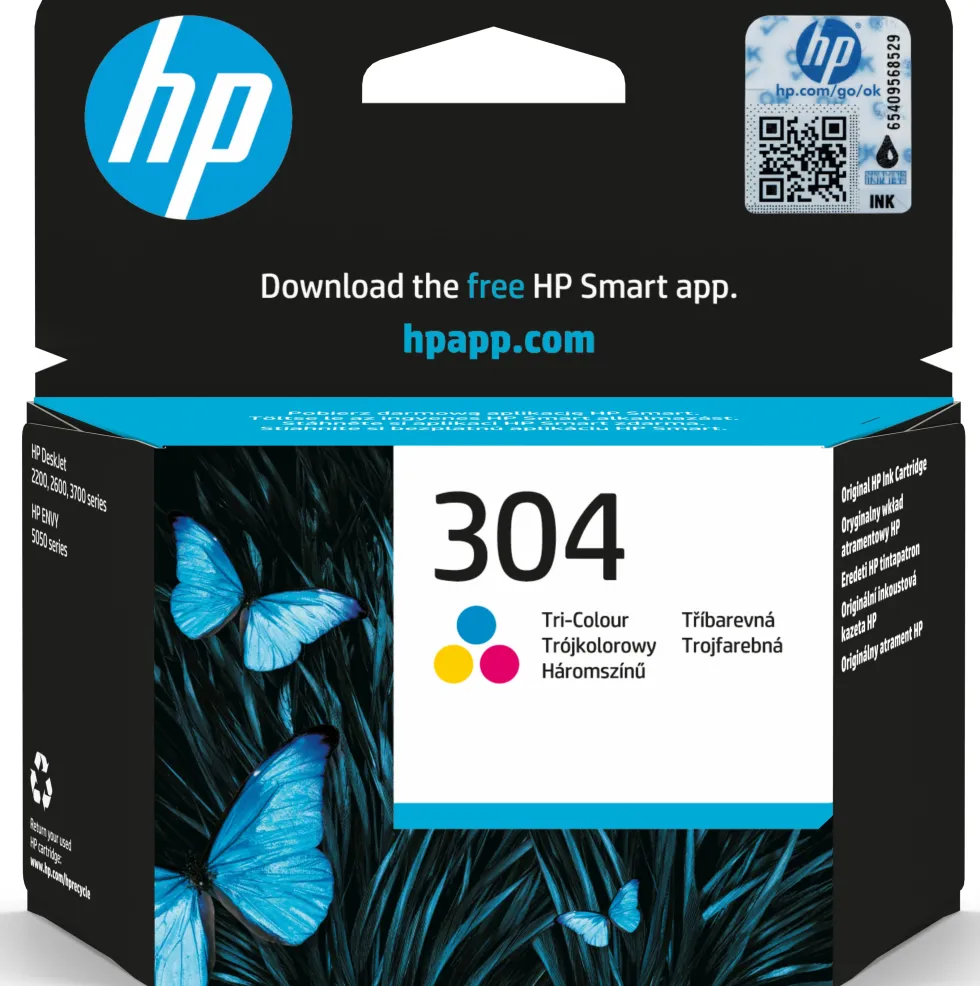 Bläckpatron HP N9K05AE 304 färg