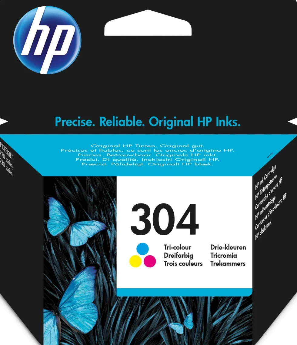 Bläckpatron HP N9K05AE 304 färg