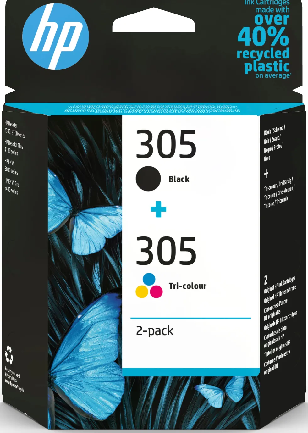 Bläckpatron HP 305 Svart+Färg 2/FP