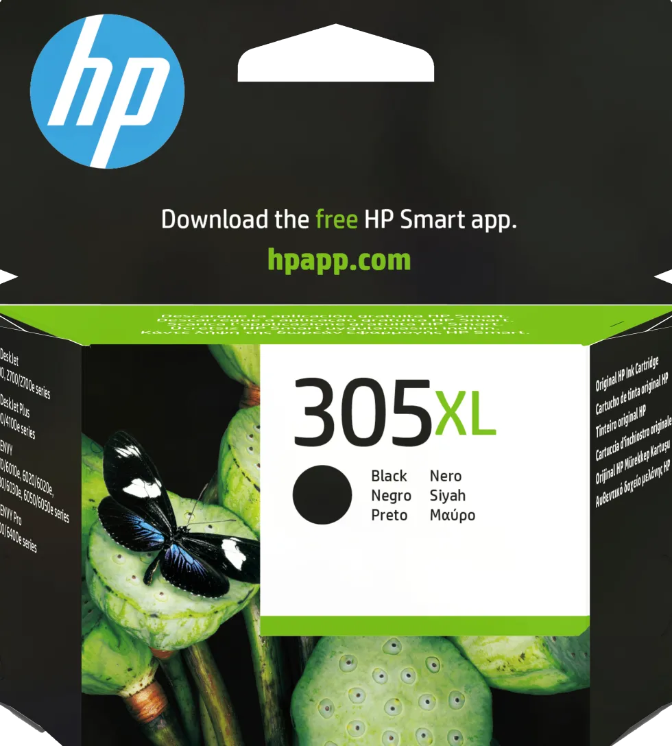 Bläckpatron HP 3YM62AE 305XL svart